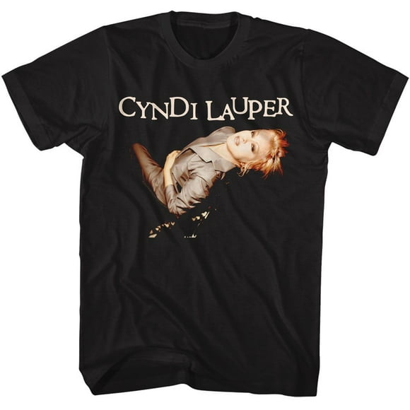 Cyndi Lauper Costume Photo T-Shirt Adulte Noir Xlt