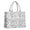 Black And White, variant on Large Capacity Tote Bag,Blue Soccer Themed Pattern Handbag Fashion Luxury Tote Bag,15.7"x13"x 5.1" Inches,Laptop Compatible