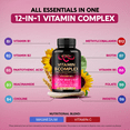 thumbnail image 6 of Vitamin B Complex for Men & Women - Made in USA - B1, B2, B3, B5, B6, B7, B8, B9, B12 - Energy, Brain & Heart Support Supplement, 60 Vegan Capsules, 6 of 8