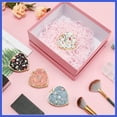 thumbnail image 7 of Vocoste Compact Mirror for Purses Flower Pocket Mirror Heart Shape Mini Mirror Floral Small Mirror for Purse Blue, 7 of 7