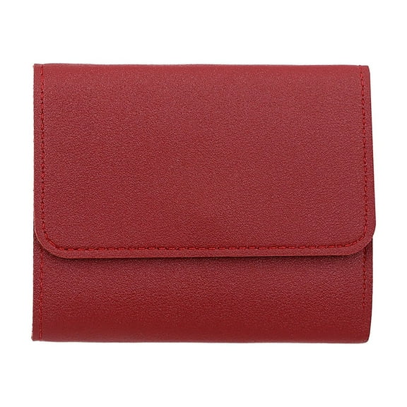 Womens Faux Leather Trifold Wallet RFID Blocking Wallets with ID Window Slim Credit Card Holder