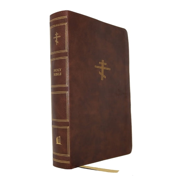 The Orthodox Study Bible, Brown Leathersoft: Ancient Christianity Speaks to Today's World, (Hardcover)