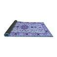 thumbnail image 2 of Ahgly Company Indoor Round Oriental Blue Traditional Area Rugs, 5' Round, 2 of 4