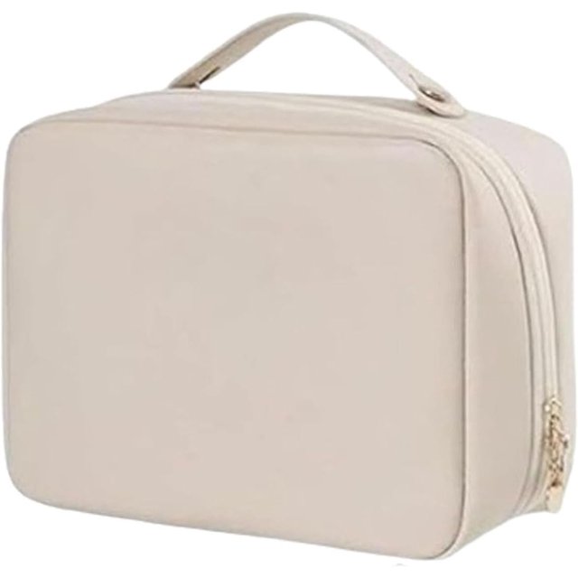 Petit Charlie Bolsa de maquillaje de viaje, Bolsa de maquillaje Bolsas de cosméticos de viaje grandes, Bolsa de cosméticos de viaje de gran capacidad, Bolsa de cosméticos impermeable