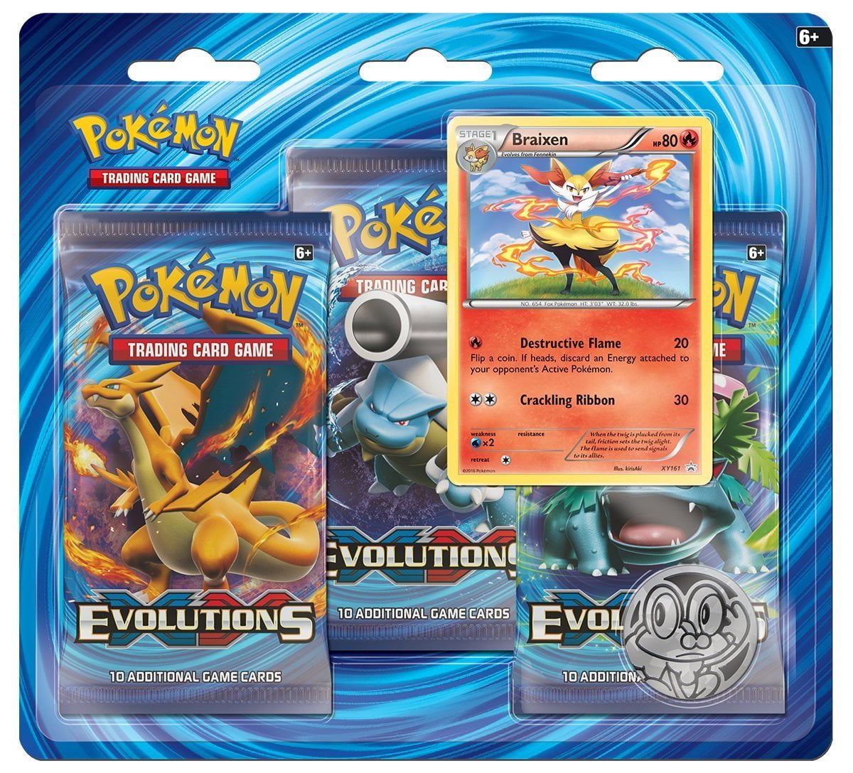 Details about   NEW & SEALED Pokémon XY Evolutions Blister Pack Plus 5 CardsLot Of 3 