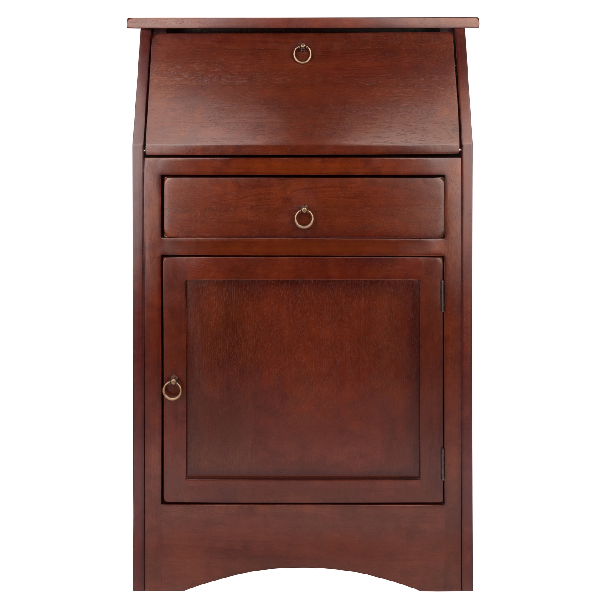 Winsome Wood Regalia Secretary Desk, Walnut Finish