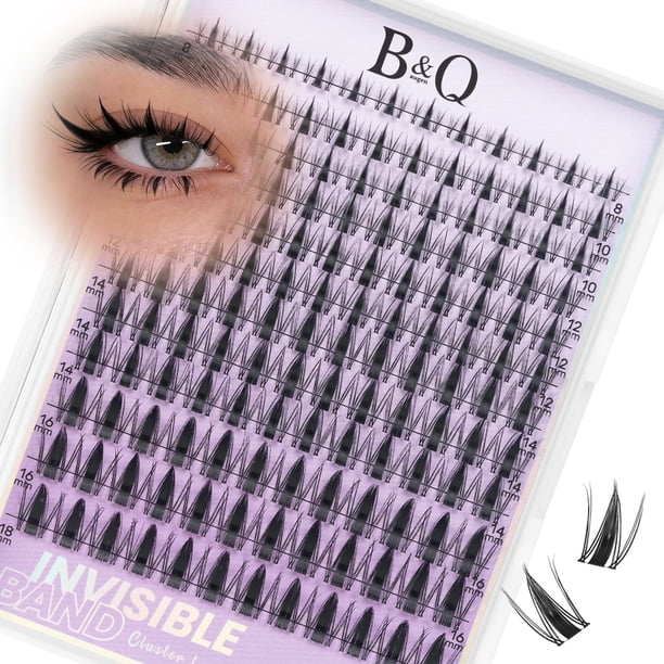 Extensión de pestañas Eyelash Clusters B&Waugen Fairy Lash, 144 unidades