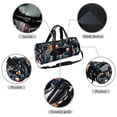 thumbnail image 2 of Christmas Gym Bag with Shoe Bag, Luggage Bag, Large Capacity Swim Bag for Sports. Size 17.7 Inches with Interior Zipper Pocket., 2 of 6