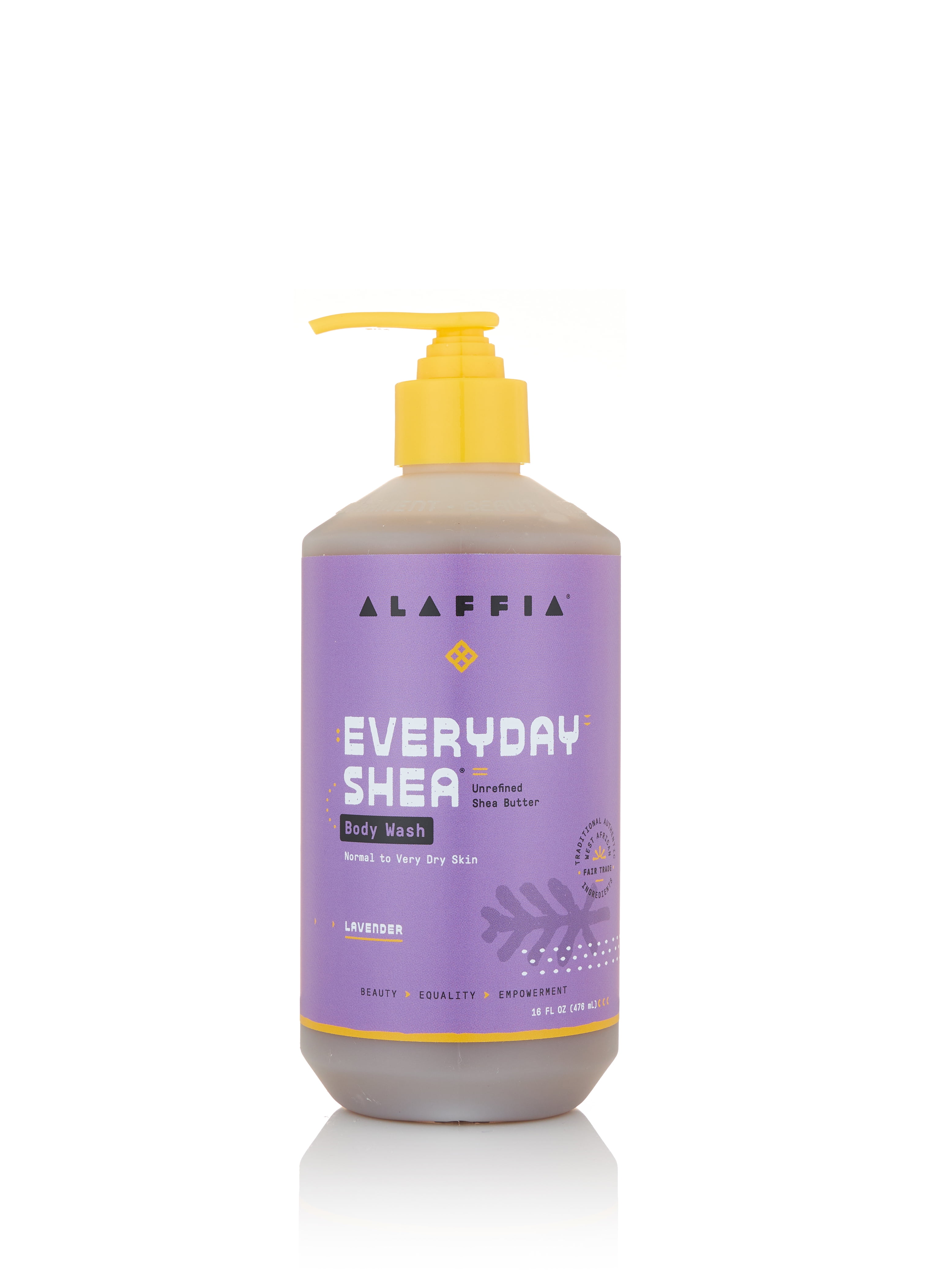 Alaffia EveryDay Shea Body Wash, Lavender, 16oz