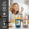 thumbnail image 3 of 2 Pack Breakfast On the Go Cups 2-Tier Yogurt Cup to Go with Spoon 990ml Yogurt Cup Container Leak Proof Yogurt Cereal Container Portable for Milk Cereal Salad Breakfast, 3 of 9