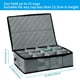 thumbnail image 4 of Caja de almacenamiento para tazas de café, contenedores de almacenamiento con capacidad para 12 cristalería, tazas de café y tazas de té, estuche acolchado para vajilla con divisores, 4 of 5