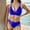 Blue, variant on onlyliua Womens Swimsuits 2 Piece Two Piece Tankini Swimsuits for Women Tummy Control Bathing Suit High Waist Plus Size Bathing Suits Tankinis Modest Swimwear Summer Saving Clearance Swimsuit