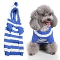 thumbnail image 3 of Pet Sweater, Striped Pet Sweater Warm Striped Breathable  For Winter, 3 of 8
