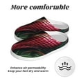 thumbnail image 6 of Yiaed Red Viper Jungle Intensity Print Slippers Fuzzy Warm Cozy Slippers Non Slip House Slippers For Indoor Outdoor Slippers House Slippers-8, 6 of 7