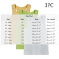 thumbnail image 3 of Girls Cotton Tank Tops 3-Pack Sleeveless Undershirts Multicolor Sizes 90-160,Size 8-9 T, 3 of 9