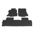 thumbnail image 3 of Ikon Motorsports Compatible with 06-11 Honda Civic Sedan Latex Rubber Front Rear Floor Mats Carpet Black All Weather 07 08 09 10 07 08 09 10, 3 of 9