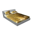 thumbnail image 2 of Ambesonne Fall Fitted Sheet & Pillow Sham Set, Autumn Morning Scenic, Queen, Green Yellow, 2 of 2