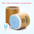 thumbnail image 1 of 200 Pcs Disposable Bamboo Cotton Swab Wood Sticks Soft Cotton Buds Ear Swabs Cleaning Tool, 1 of 8