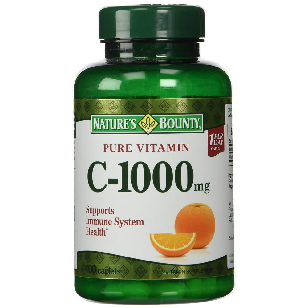 Nature's Bounty Vitamin C 1000 mg Caplets 100 Each