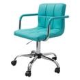 thumbnail image 1 of Silla de oficina Euroluce Contemporary Design Silla de escritorio con ruedas y reposabrazos giratoria altura ajustable Azul, 1 of 4