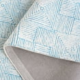 thumbnail image 5 of SAFAVIEH Glamour Damhan Geometric Area Rug, Ivory/Turquoise, 6' x 6' Square, 5 of 7
