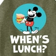 thumbnail image 3 of Disney - Mickey & Friends - Hungry Mickey - When's Lunch - Juniors High Neck Tank Top, 3 of 5