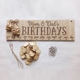 thumbnail image 3 of Tablero de calendario de madera Letrero Celebración familiar y recordatorio de cumpleaños DIY TFixol  Calendario, 3 of 7