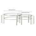 thumbnail image 4 of Evelyn&Zoe Gaia Round Nested Coffee Table, Satin Nickel, 4 of 7