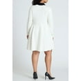 thumbnail image 2 of ELOQUII Women's Plus Size Collared Sweater Dress With Buttons, 2 of 4