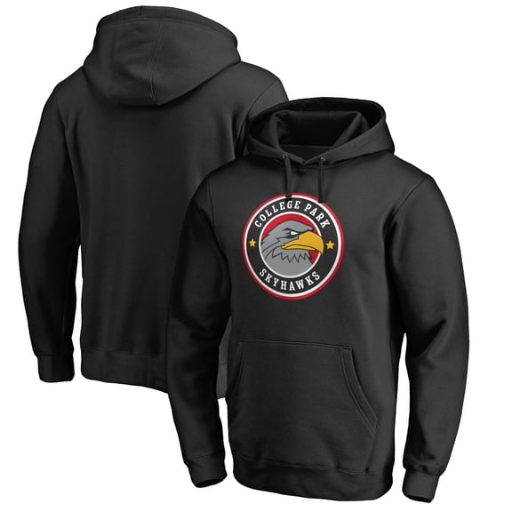 Men's Black College Park Skyhawks Primary Logo Pullover Hoodie