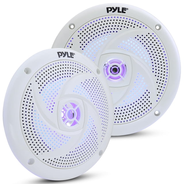 Altavoces marinos Pyle de perfil bajo, resistentes al agua, 240 W, 6.5 pulgadas, 1 par