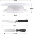thumbnail image 2 of Juego de 6 uds de soportes para pasteles, suministros de decoración de pasteles, plato giratorio para decoración de pasteles de 11 pulgadas, Spinner para pasteles, herramientas de decoración, 2 of 5