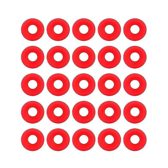 25pcs Red Silicone Grolsch Gaskets For Swing Flip Top Bottle Home Brew Beer Bottle Seals