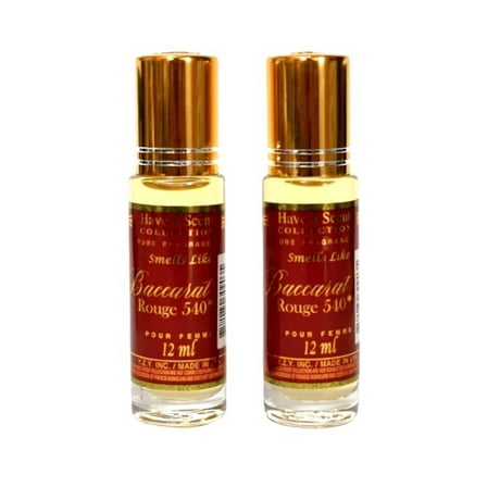 Oil Perfume smells like Baccarat Rouge Parfum 12ml (Pack of 2)