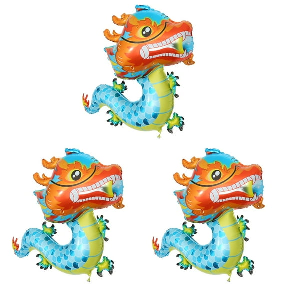 BERTDOMD 15 pcs Chinese New Year Balloons Dragon Shaped Balloons Spring Festival Balloon for New Year