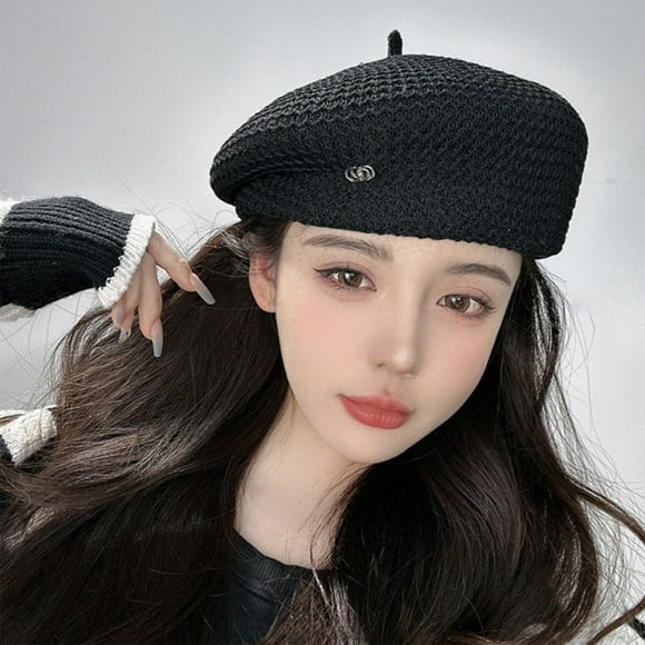 Ladies' Summer Adjustable Beret Thin Casual Breathable Beach Hat Suitable For Outdoor Activities In Summer