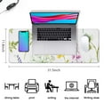 thumbnail image 5 of Add Style to Your Workspace with Beautiful Flowers Plants Personalized Mouse Mat - Washable, Non-Slip Base - 31.5x11.8 Inch, 5 of 7