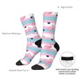 thumbnail image 2 of Yiaed Flamingo1 Print Great elasticity Crew Socks Sports socks for Men and Women, 2 of 5