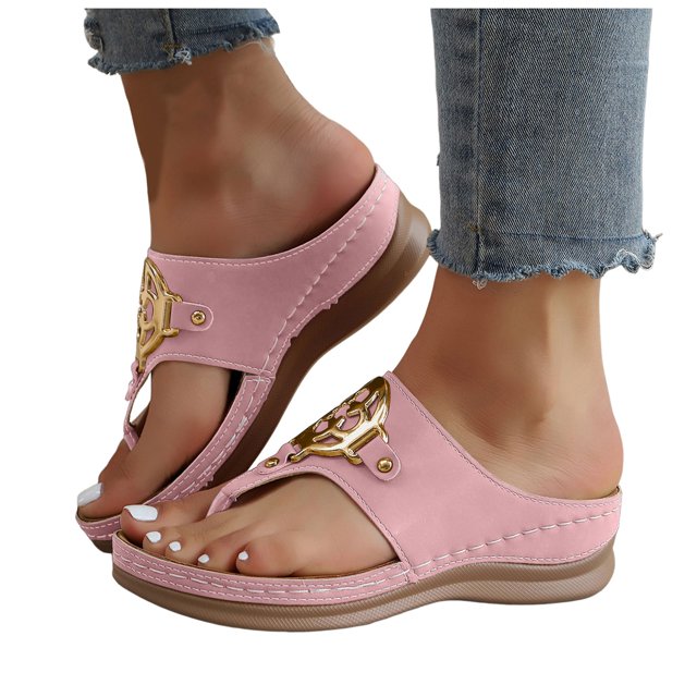 Womens Flip Flops Orthopedic Sandals Summer Comfortable Walking Thongs Beach Arch Support Slip on Slippers
