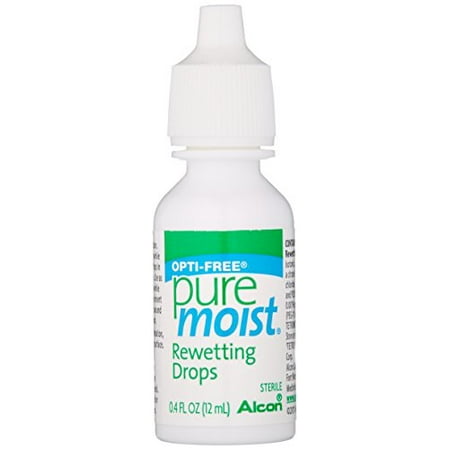 Opti-Free Puremoist Rewetting Drops, 0.4 Fl oz (12 ml) Each