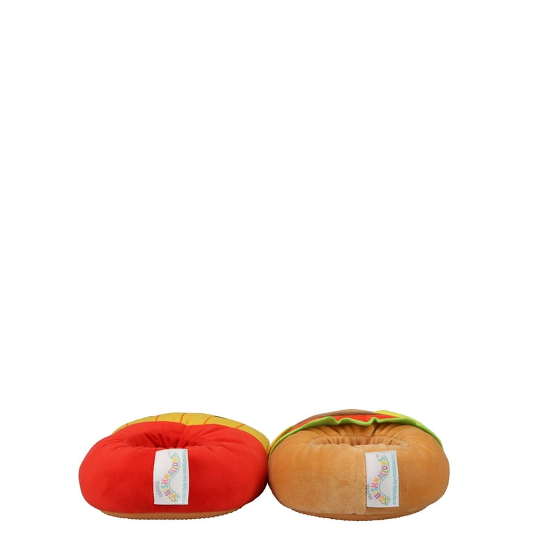 Squishmallows Kids Cheeseburger Fries Mix Match Slippers