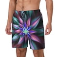 thumbnail image 1 of Balery Colored Abstract Bañador para hombre, shorts de playa de secado rápido con entrepierna y forro de compresión-Large, 1 of 6