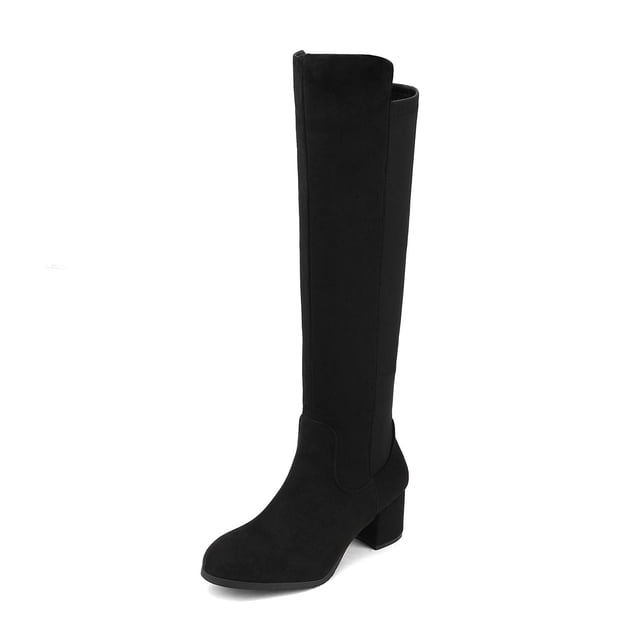 Botas DREAM PAIRS Mujer Altas hasta la Rodilla Negras Talla 8.5