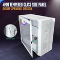 thumbnail image 2 of VETROO AL800 Full Tower E-ATX PC Computer Case w/Door Opening Design Tempered Glass-White, 2 of 5