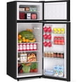 thumbnail image 2 of 7.5 Cu.Ft Energy-Efficient Compact Refrigerator with Freezer, Mini Fridge Quiet Adjustable Thermostat Removable Shelf Double Door, Small Freezer Perfect for Dorm, Apartment, Office, Bedroom, 2 of 6