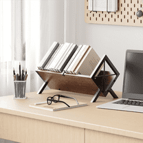 ALISENED Multifunctional Storage Shelf - Black Vinyl Record and Small Item Organizer