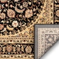 thumbnail image 5 of Sultan Medallion Black Oriental Area Rug 3x12 ( 2'7" x 12' Runner ) Persian Floral Traditional Easy Clean Stain Fade Resistant Shed Free Modern Classic Contemporary Thick Soft Plush Living Dining Room, 5 of 7