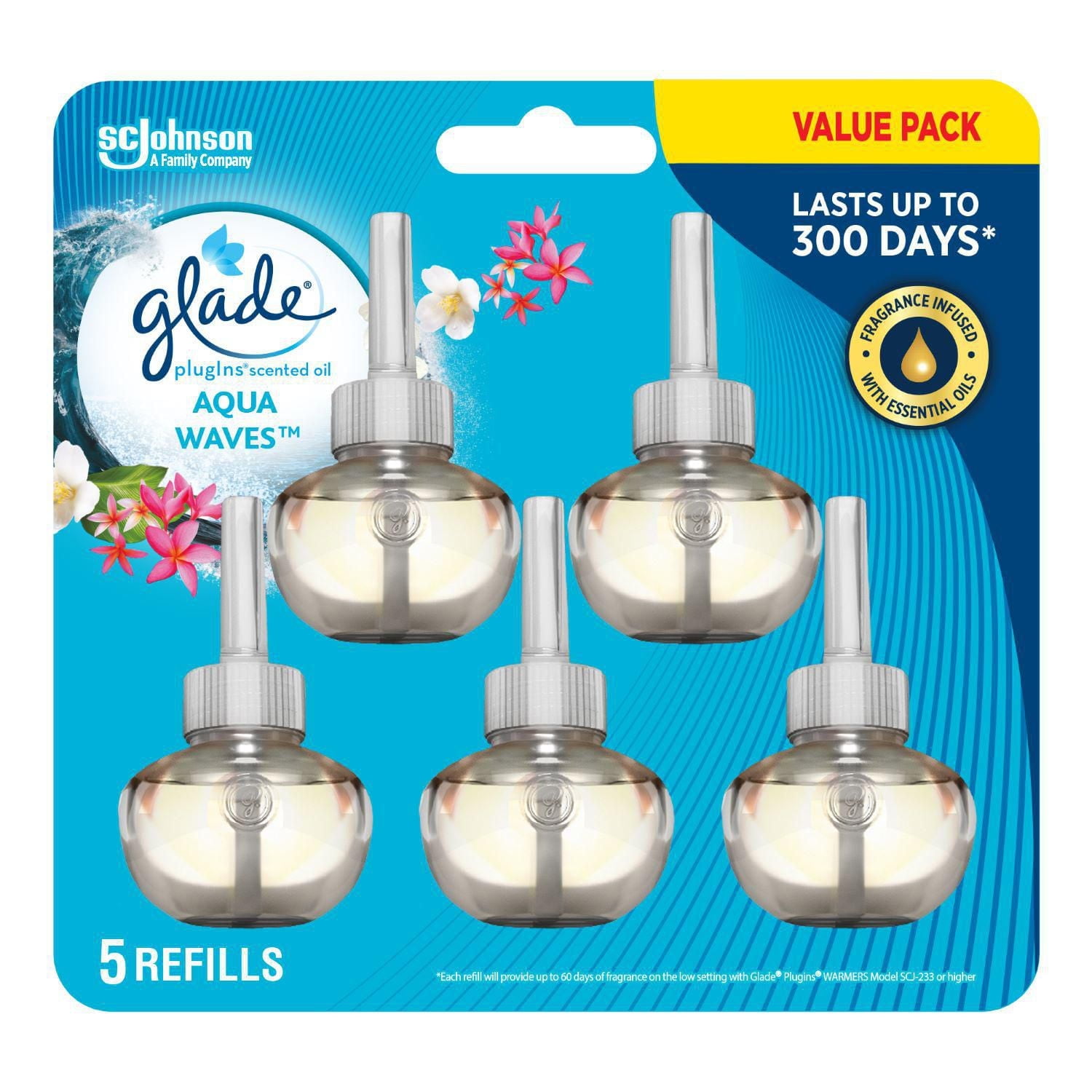 Glade PlugIns® Scented Oil 5 Refills - Aqua Waves™