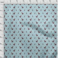 thumbnail image 4 of oneOone Polyester Spandex Light Blue Fabric Animal Fabric For Sewing Printed Craft Fabric By The Yard 56 Inch Wide, 4 of 5