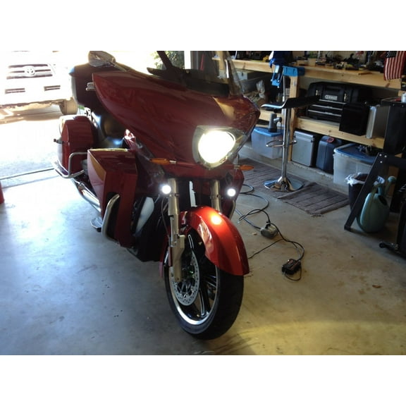 Victory Cross Country Tour 6000K LED Auxiliary Lamp Kit